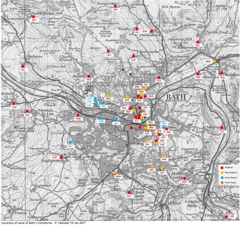 Bath's cemeteries