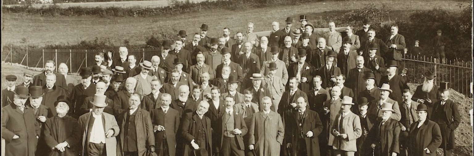 City Councillors and Workmen at the site of the new Monkswood Reservoir c.1890s