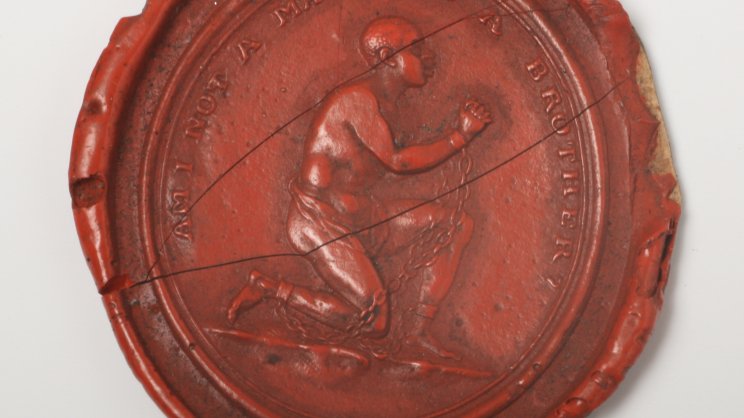 Pro-Emancipation Wax seal 'Am I Not A Man And A Brother'