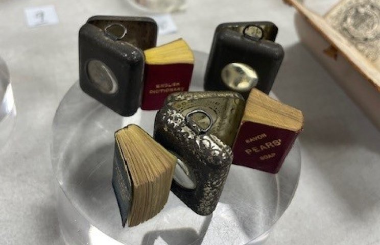 Miniatures on display at the Remarkable Books Exhibition, June 2025