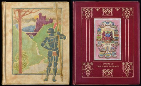 Cedric Chivers created the vellucent technique for bookbindings, whereby a very thin layer of vellum was laid over a colourful image. He used it to great effect in different ways from binding entire books using this technique, to inserting a panel illustration as part of the binding of a book.